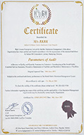 High Ground Certificate - Parameter of Audit - 2013